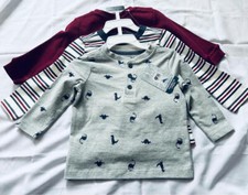 Tommy Bahama Kids 3 Shirts Size 12 Mos. NEW Dinos, Stripe, Deep Red