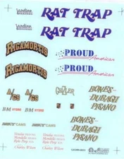 Slixx 8023 Gasser Mini Sheet #9 1/24 1/25 Drag waterslide decal