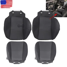 For 2008-2014 Chevy Silverado 1500 2500HD 3500HD Bottom Top Cloth Seat Cover