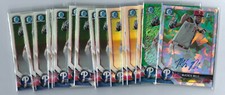 2018 BOWMAN CHROME GREEN/ATOMIC/REF/BASE RC AUTO LOT McKENZIE MILLS (16 CARDS)