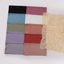 90cm Chiffon Women Square Scarf Turban Head Wrap Shawls Islamic Headscarf Stoles