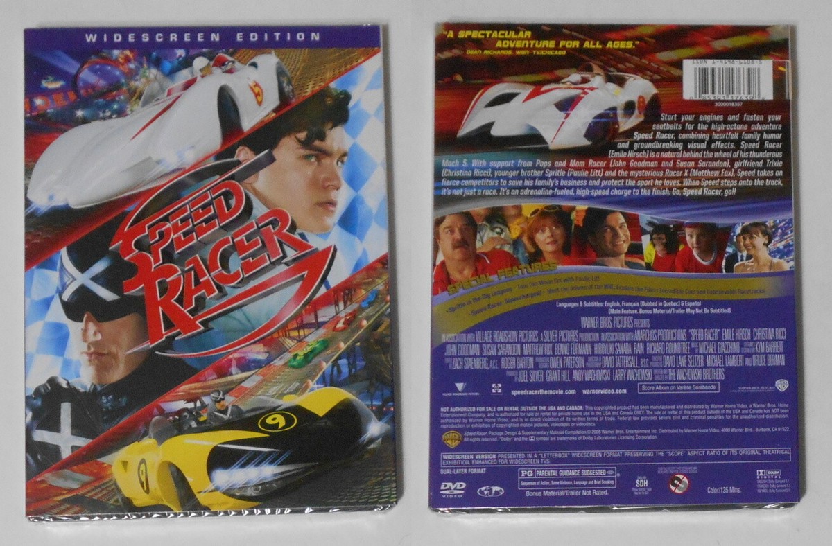 Speed Racer movie John Goodman Christina Ricci - sealed U.S. Speed Racer movie John Goodman Christina Ricci - sealed U.S.