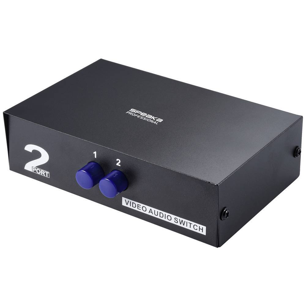 SpeaKa Professional SP-11175216 2 Porte Switch Composite Con porte audio