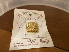 Vintage Gold Tone Knot Shaped Button Covers