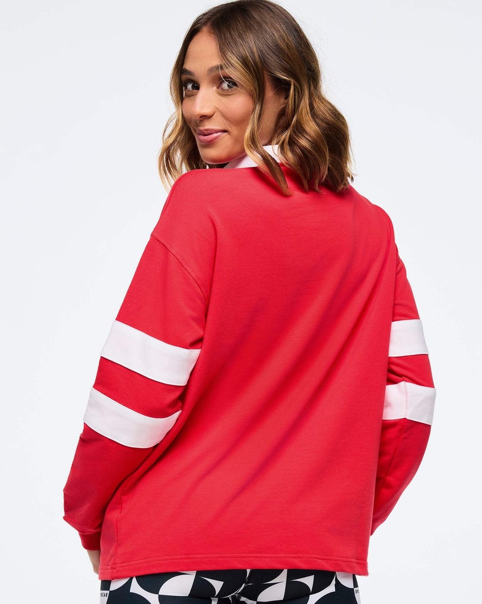 新作♪ユニセックス Zumba Haus Long Sleeve Polo ‐ Cherry Zumba Haus Long Sleeve Polo - Cherry Z1T000933 | eBay