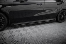 Side Flaps Mercedes-AMG A35 W177 Facelift schwarz Seitenschweller ansatz Side Flaps Mercedes-AMG A35 W177 Facelift schwarz Seitenschweller ansatz