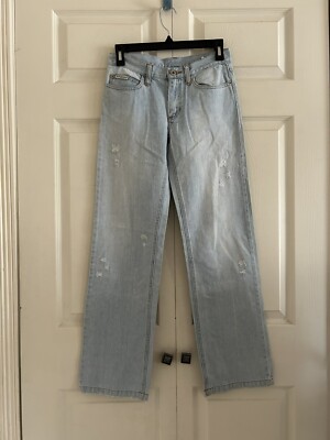 Dolce Gabbana D&G Junior Distressed Blue Denim Jeans   Girls Size 12