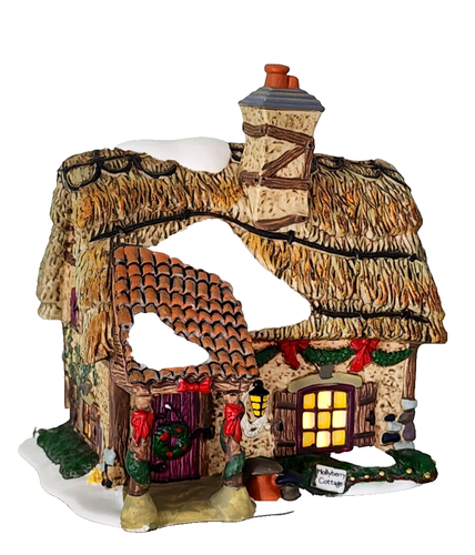Dept 56 Dickens’ Village HOLLYBERRY COTTAGE beleuchtetes Haus #58729D - Bild 4 von 5