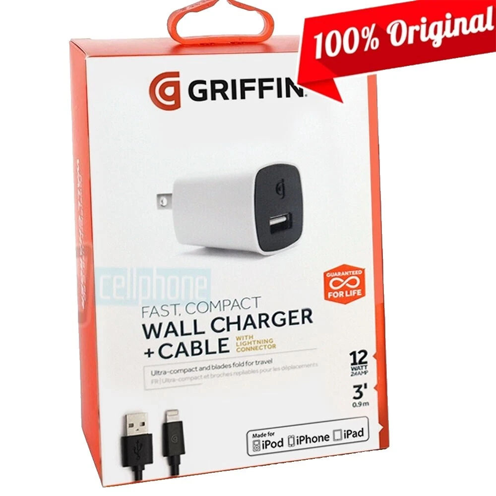 Lector de libros electrónicos y tablet Griffin Cables Cargadores de pared para Apple