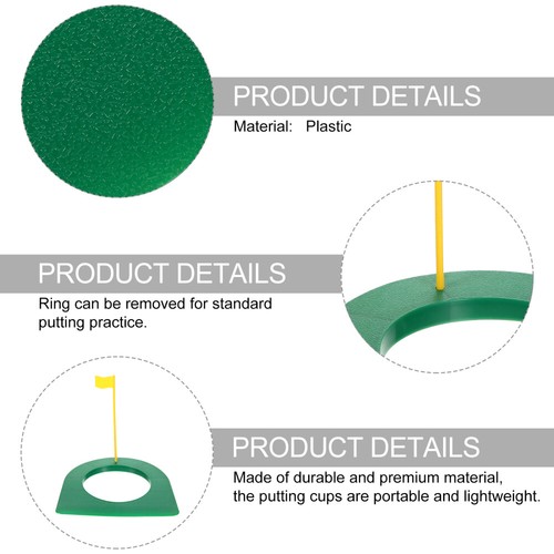 2pcs Practice Putting Cup Portable Training Tool Practice Trainer Aid Supplies - Picture 4 of 12