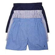 Polo Ralph Lauren para hombre paquete de 3 Boxers clásicos de algodón tejido (pequeños, surtidos) $42 - Imagen 2 de 2
