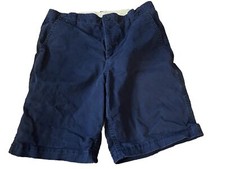 GAP Chinos Boys Kids Shorts Adjustable Waist Navy Size 18 Husky Uniform
