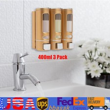 400 ml 3 Drilling Installation Wall-mounted Shower Soap Dispenser fit Bathroom