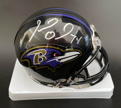 Michael Oher SIGNED Baltimore Ravens Mini Helmet #74 Rookie PSA