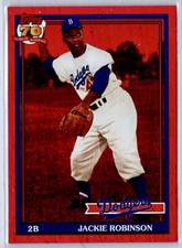 2021 TOPPS ARCHIVES #190 JACKIE ROBINSON *RED HOT FOIL #45/50 DODGERS HOF