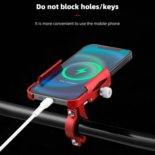 Bike Phone Holder Aluminium Alloy Bike Phone Support Bracket Cycling Accessories - Zdjęcie 2 z 21