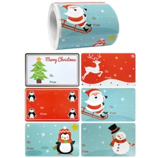 Wrapables Christmas Holiday Sticker Labels, Gift Tags for Gifts & Stationery