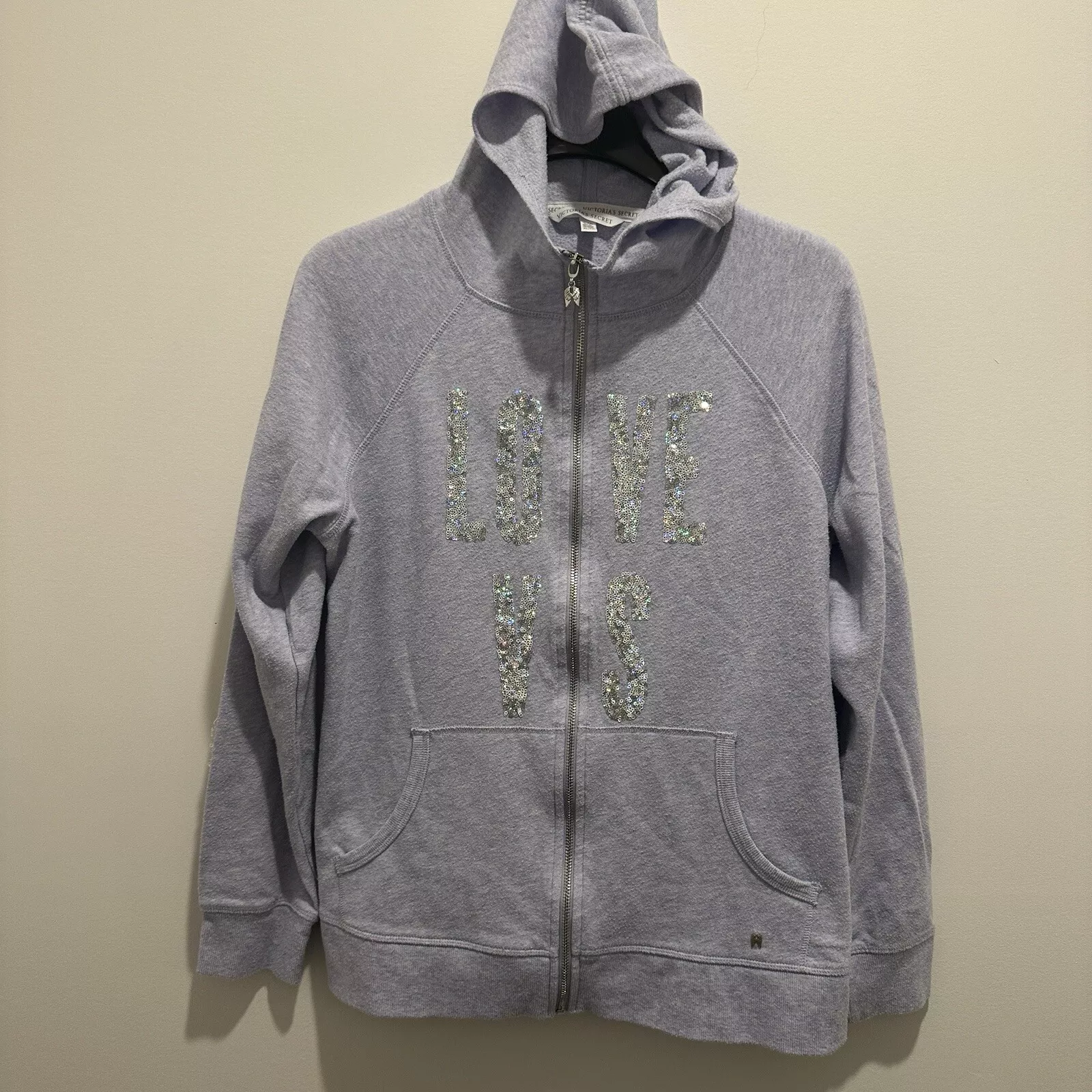 victoria-secret-vs love full zip casual comfortable y2k wear hoodie