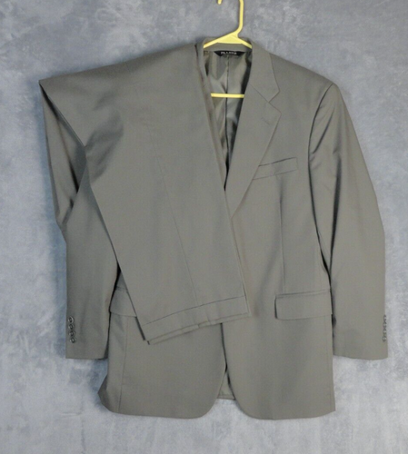 Jos A. Bank 41R 2Pc Suit 2 Button Olive Green with Pants size 34 x 30