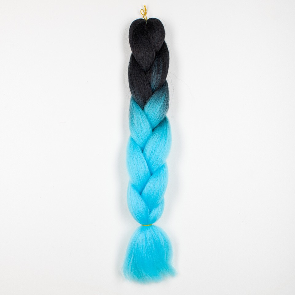 Extensions De Cheveux Tresses Synthétiques DreadLab - 24 Brins / 60cm, Dégradé Deux Tons, NEUF