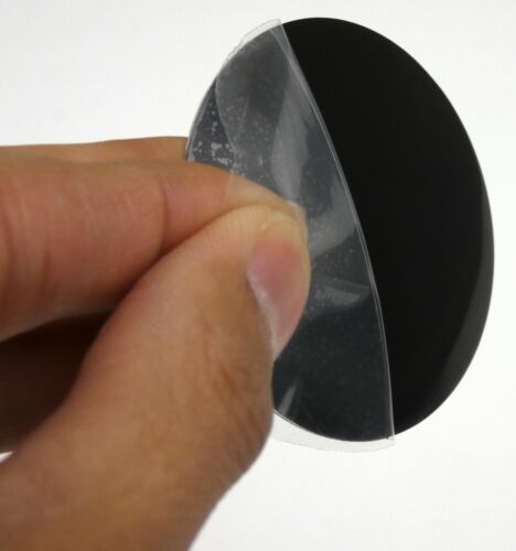 4x Black Wheel Center Hub Cap Sticker Decal 2.2" / 56mm DOME SHAPE Auto Car - Picture 4 of 11