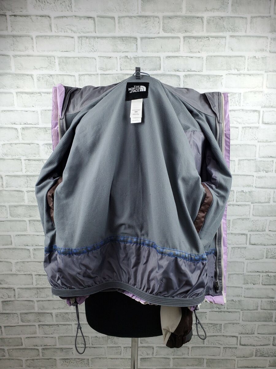The North Face Hyvent 3 in 1 Lined Jacket Coat Ivory/Purple The North Face Hyvent 3 in 1 Lined Jacket Coat Ivory/Purple