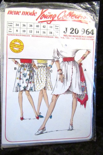 Neue Mode Young Collection Womens Sewing Pattern J 20964 Skirt Size 8-18 Uncut