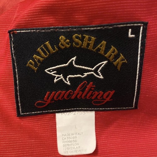Giacca a vento vintage Paul & Shark rossa da yachting taglia grande - Foto 3 di 5