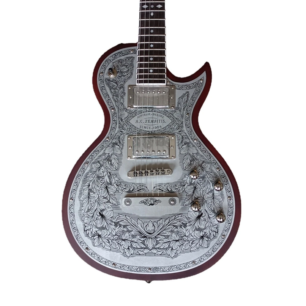 Guitar with sale metal plate