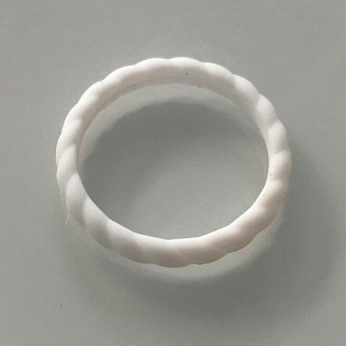 Fashion 3mm Thin Braided Silicone Ring For Women Wedding Sports Hypoallergenic - Picture 24 of 51
