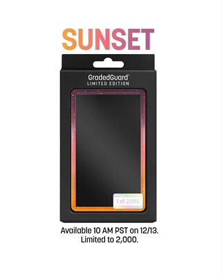 GradedGuard PSA Graded Card Case Guard Protector SUNSET Limited