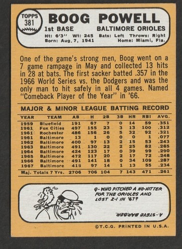 1968 Topps Baseball Cards Scegli una carta a scelta 295-660 EX X-MT 1/25 Set Break - Foto 151 di 490