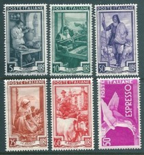ITALIA 1945-50 collezione francobolli zecca