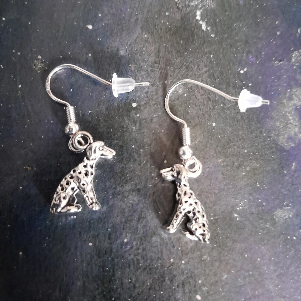 Dalmatian earrings shop