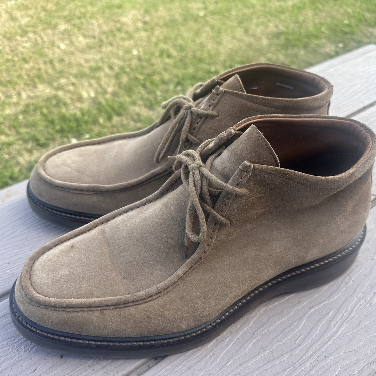Aquatalia Mens Suede Chukka Boots Size 11.5 M | eBay display picture 2