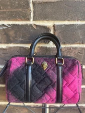 NWT Kurt Geiger Kensington Small Boston Satchel Pink black multi multi
