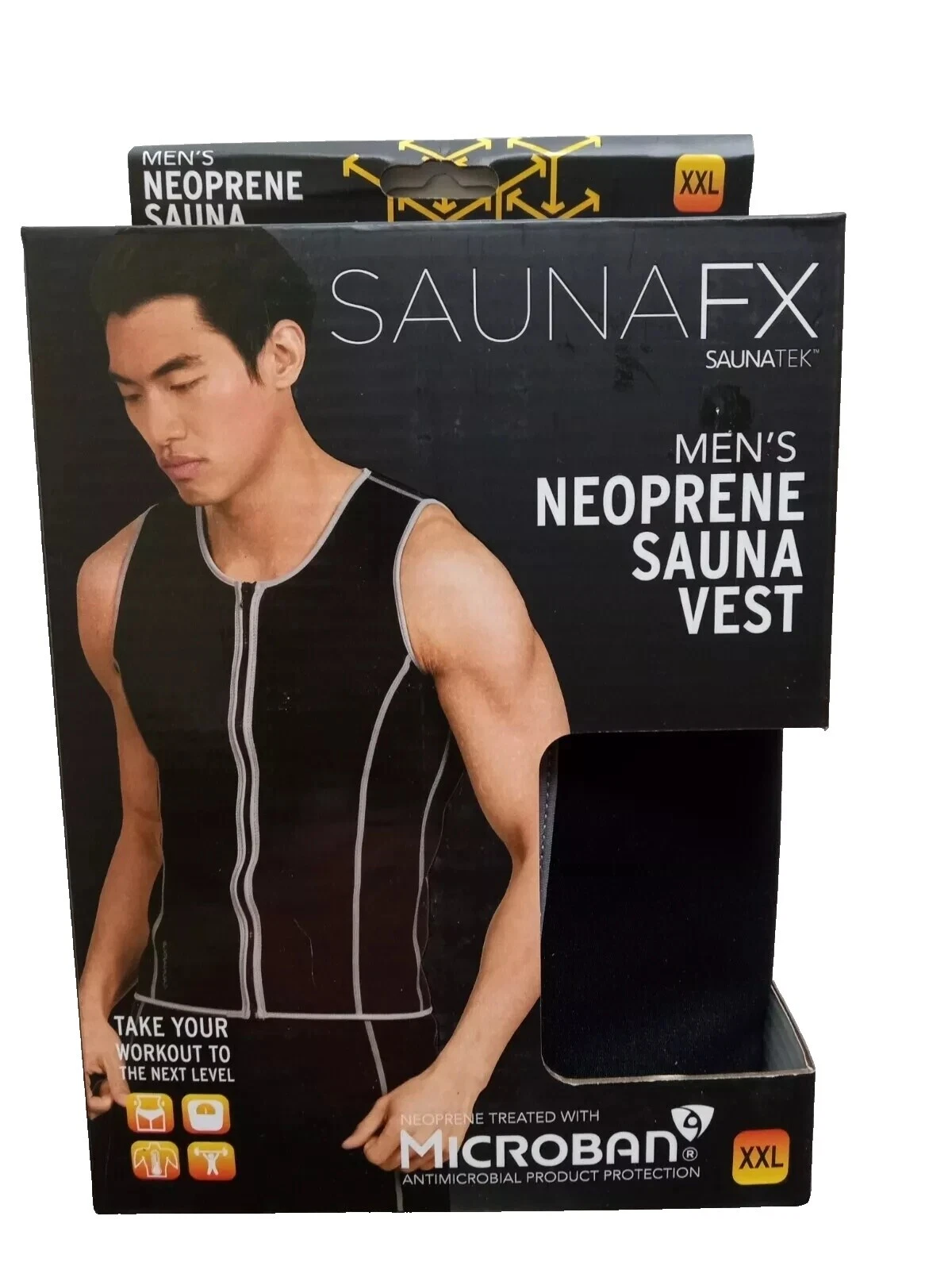 Negro Talla XL chalecos de ejercicio para Hombre