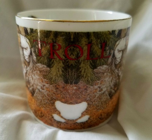 Troll Porcelain Coffee Cup Tea by Way Nor Ais TROLLRIKE-TROLL-LAND Rolf Lidberg - Picture 4 of 5