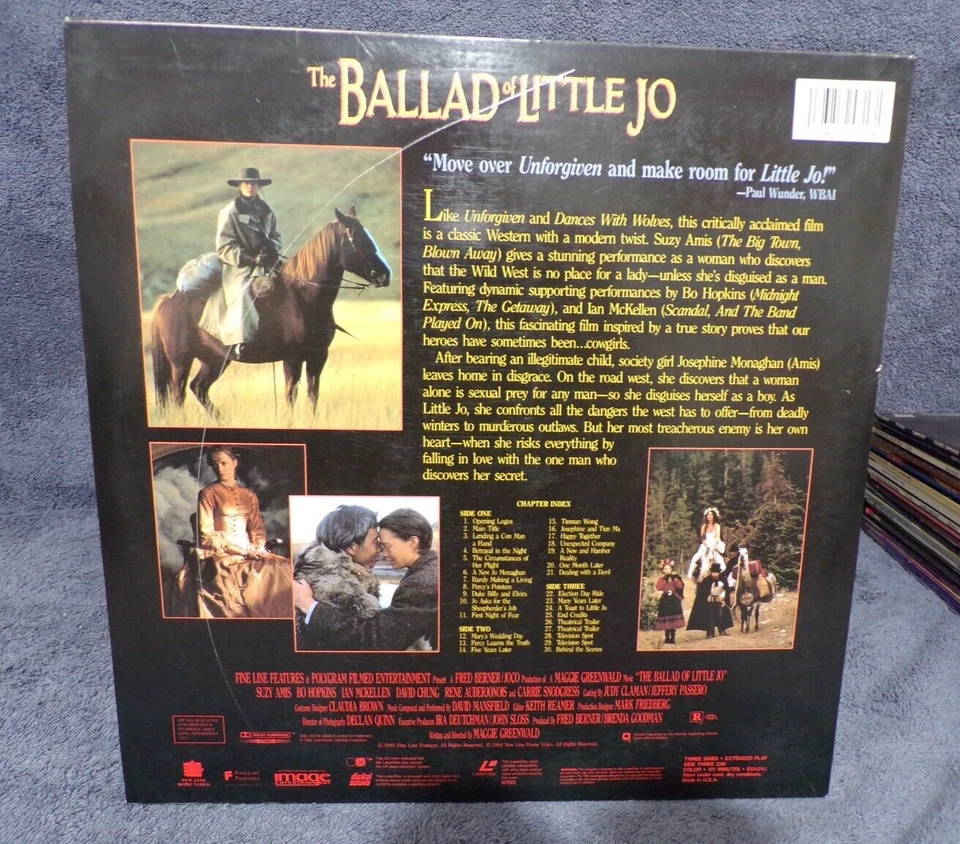 1993 The Ballad of Little Joe 2- Disc Western Laserdisc Home Movie - Image 2 of 2
