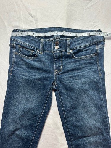 American Eagle Outfitters Girl's Artist Stretch Blue Jeans Size 4 #1041 - Picture 6 of 6