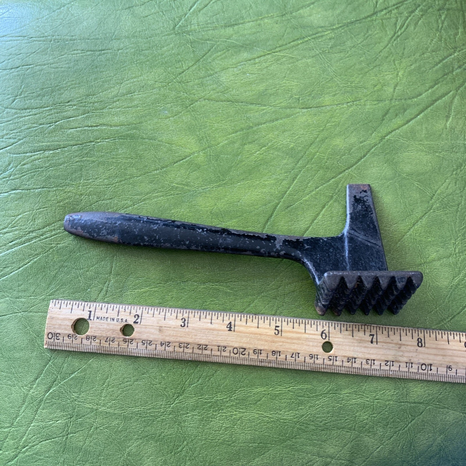 Primitive Cast Iron Solid Metal Meat Tenderizer Tool Ice Chisel Hammer Pick