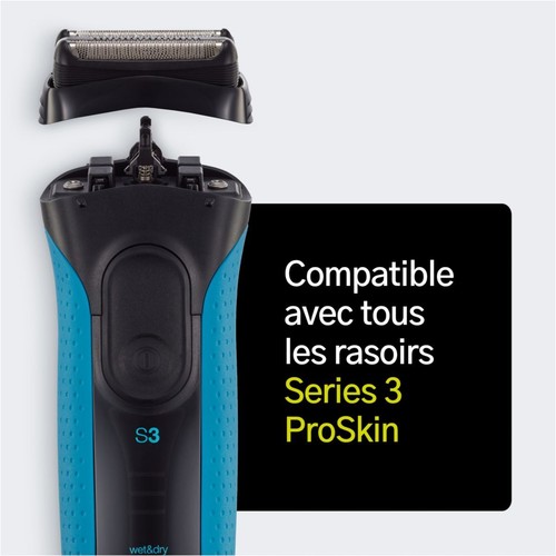 Tête de rasoir BRAUN Cassette 32B series 3 noir-New - Foto 6 di 9
