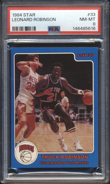 1984-85 Star Basketball Leonard Truck Robinson #33 PSA 8 KNICKS NM-MT