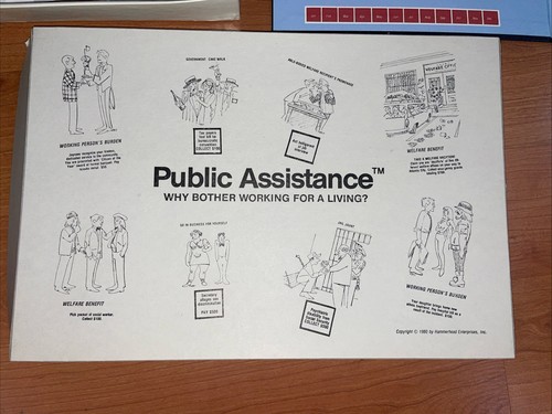 1980 Public Assistance Board Game Hammerhead Ent. Fifth Printing Controversial - Picture 6 of 7