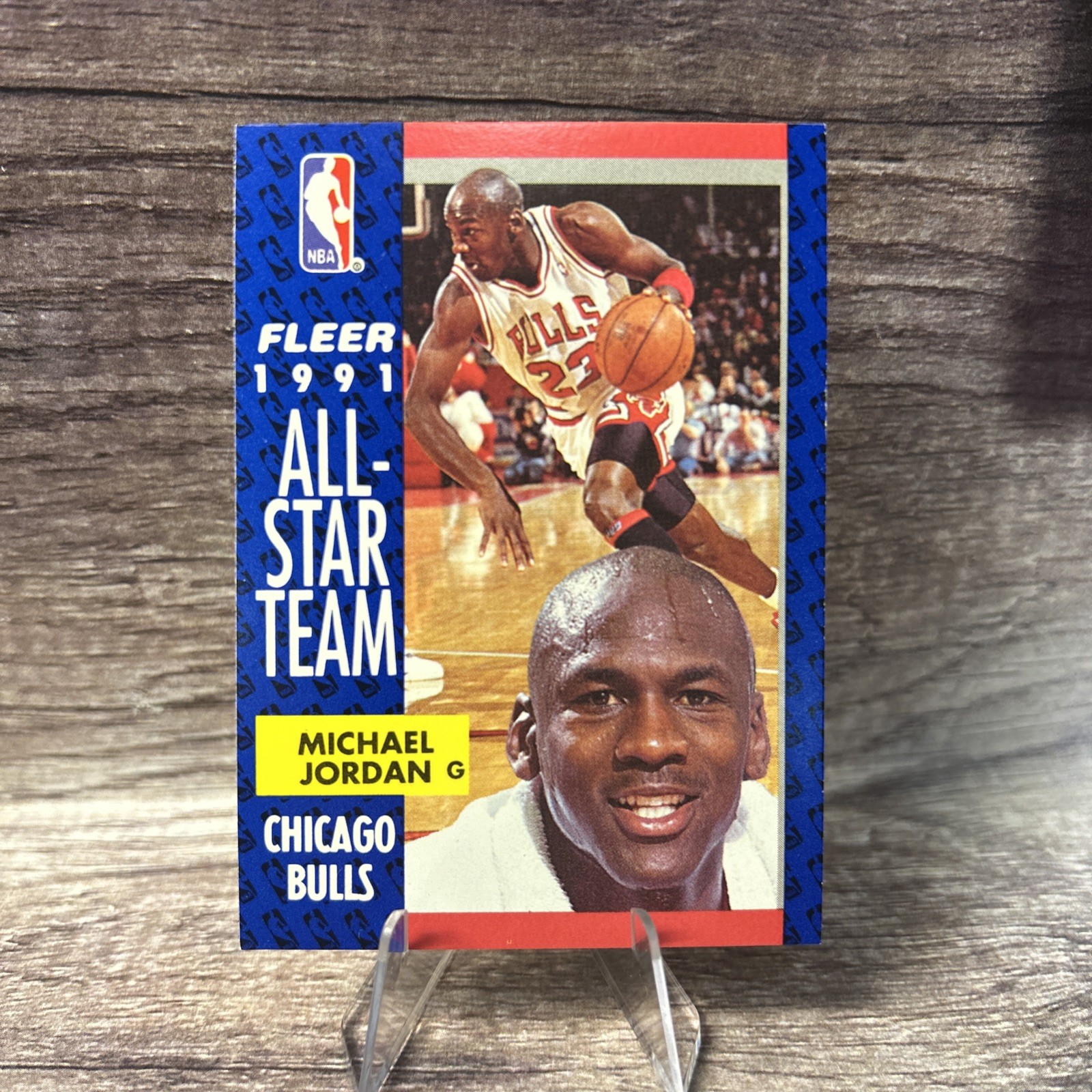 MICHAEL JORDAN All-Star Team Chicago Bulls 1991 Fleer #211