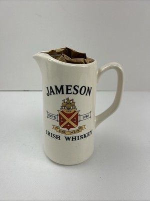 Jameson Irish Whiskey Ceramic Pitcher Whisky Cocktail Water Jug 6.5'' Ireland