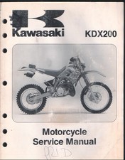 Kawasaki KDX200 220 Motorcycle Service Manual - Cyclepedia