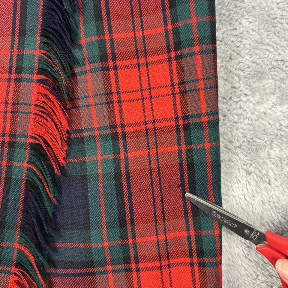 Винтажный 90-х годов Y2K красный клетку Tartan макси надежном юбка Sz S ярлык 6 разрез опрятный бахрома - Изображение 4 из 4