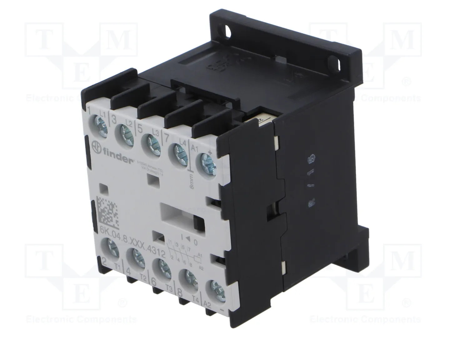 Contactor: 4-pole; NO x4; 230VAC; 12A; for DIN rail mounting; 6K