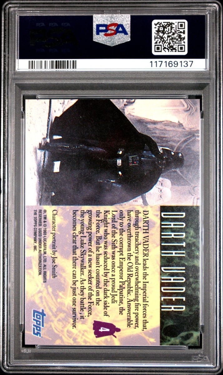 DARTH VADER PSA 10 1993 Topps Star Wars Galaxy #4 | eBay